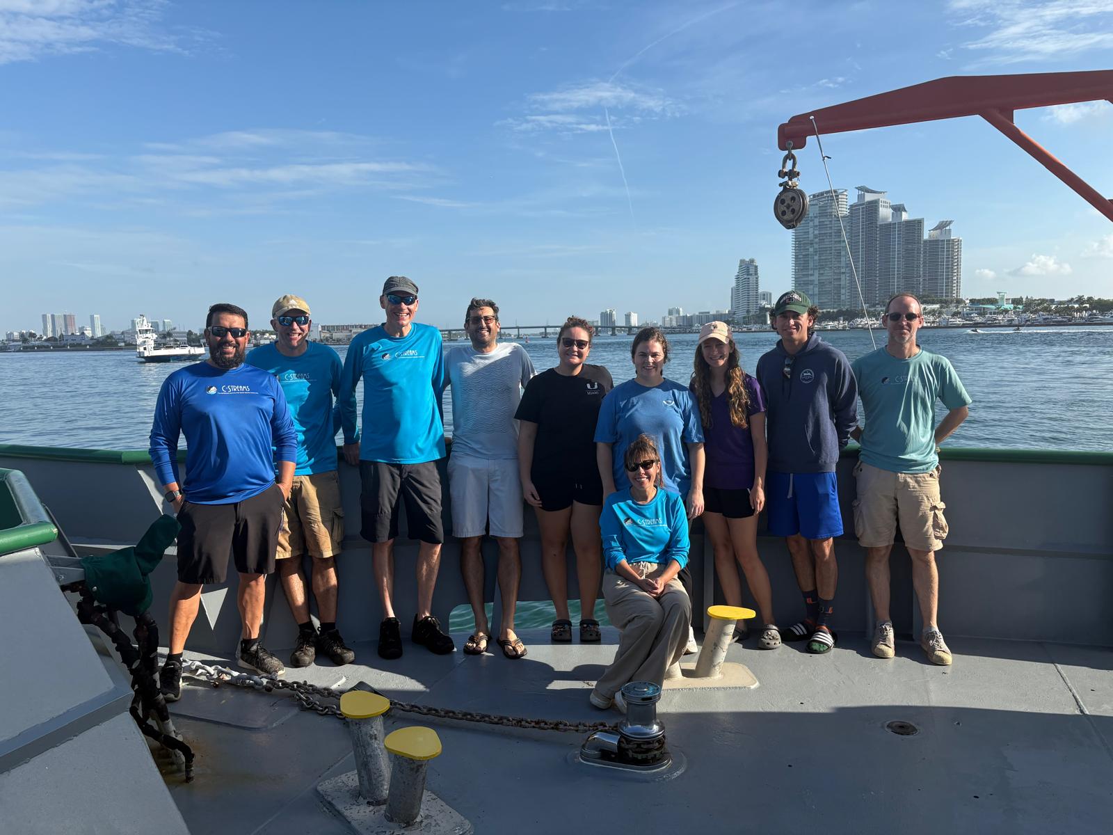 The C-Streams team on the RV Walton Smith, July 2025. Photo credit Ric Williams